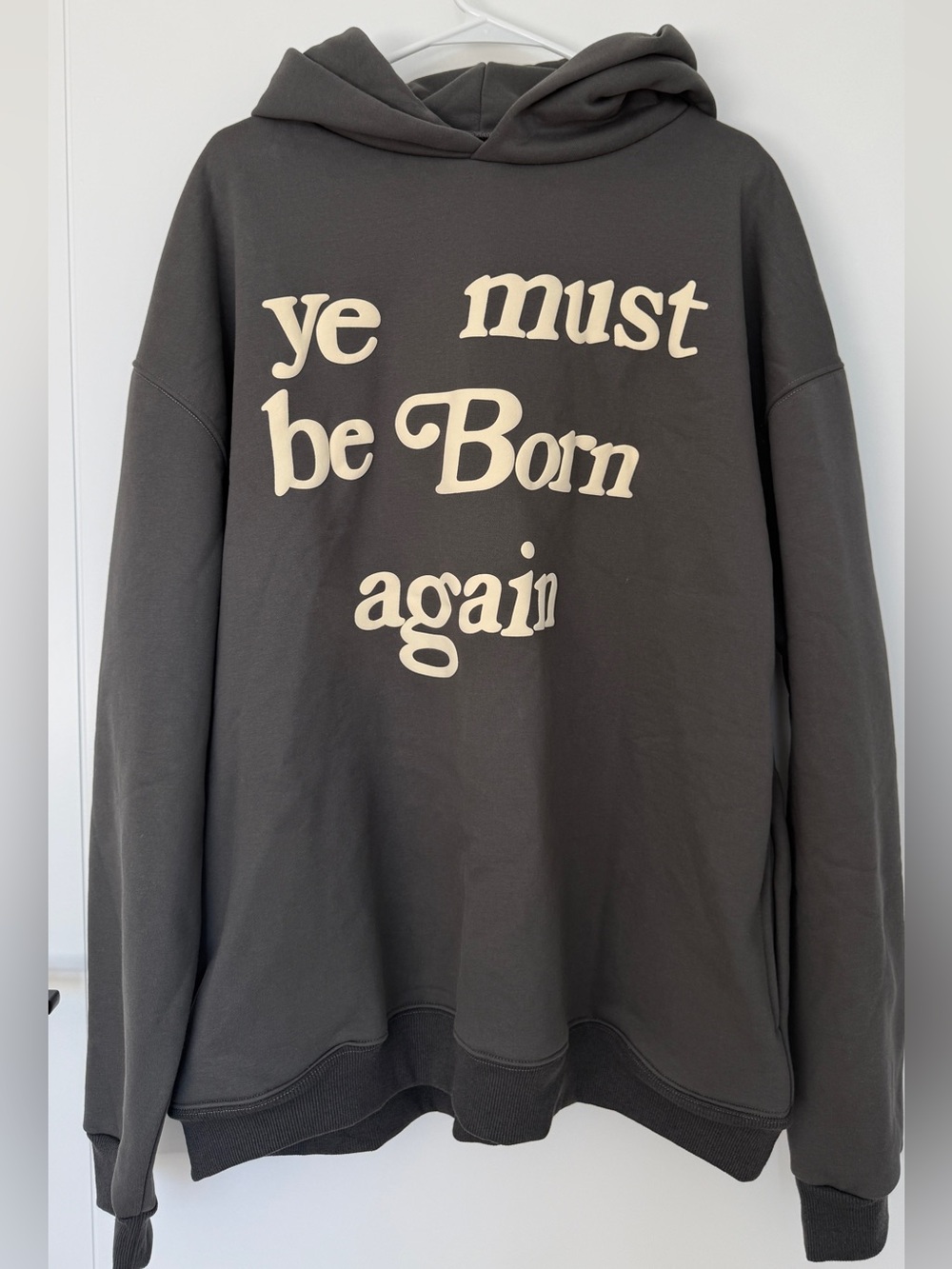 Amazon Men’s Charcoal Hoodie with Cream Script